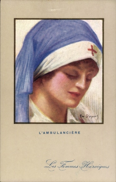 Künstler Ak Dupuis, Emil, L'Ambulanciere, Croix Rouge Francaise