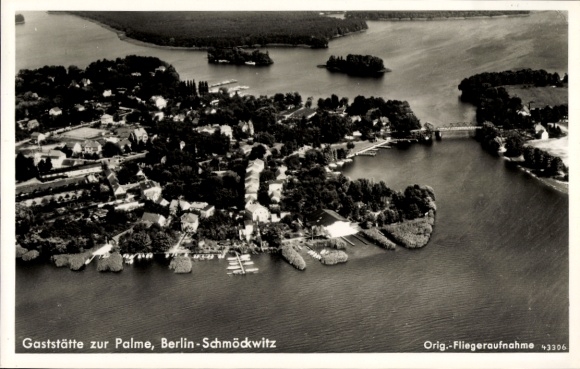 Ak Berlin Köpenick Schmöckwitz, Luftaufnahme