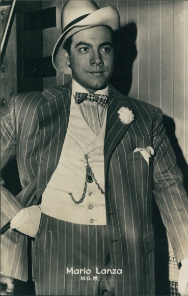 Ak Schauspieler und Opernsänger Mario Lanza, Portrait