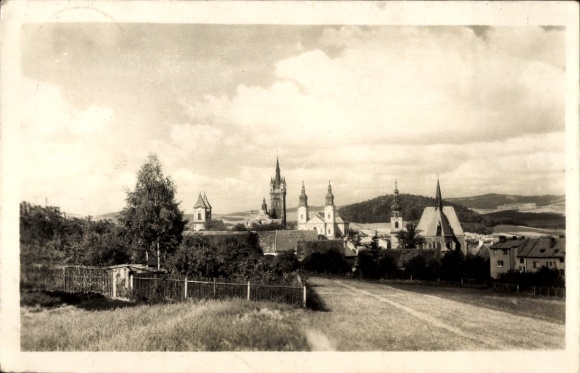 Ak Klatovy Klattau Region Pilsen, Teilansicht