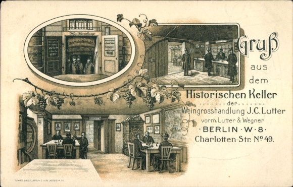 Ak Berlin Mitte, Historischer Keller, Charlotten-Straße 49