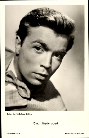 Ak Schauspieler Claus Biederstaedt, Porträt, Autogramm
