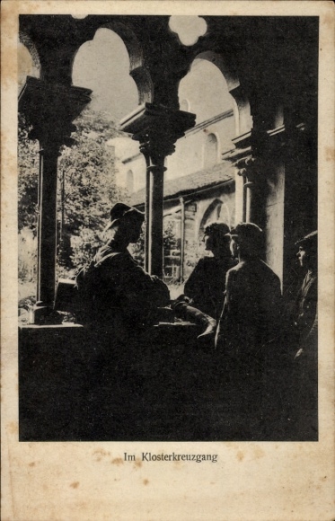 Ak Wandervogel, Im Klosterkreuzgang