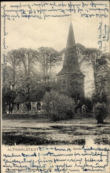Ak Hamburg Wandsbek Rahlstedt Altrahlstedt, Kirche
