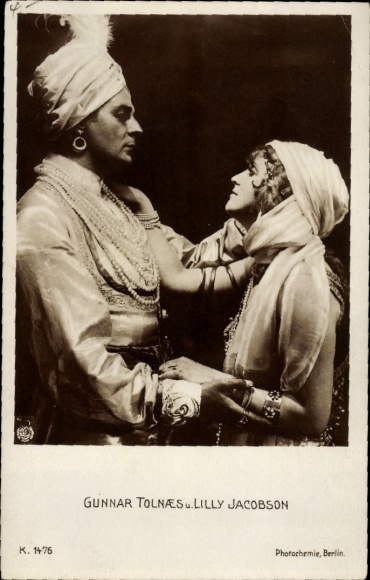 Ak Schauspieler Gunnar Tolnaes, Lilly Jacobson, Kostümierung