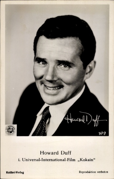 Foto Ak Schauspieler Howard Duff in Kokain, Portrait