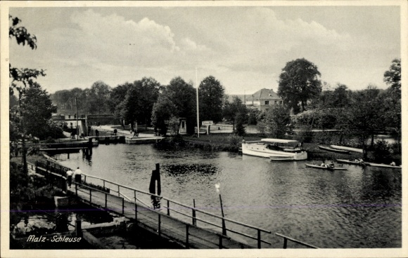 Ak Friedrichsthal Oranienburg im Kreis Oberhavel, Malzschleuse