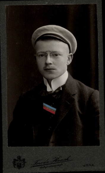 Studentika CdV Jena in Thüringen, Porträt eines Studenten