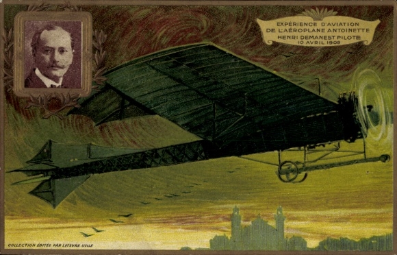 Präge Ak Henri Demanest, Aviation Experience 1909