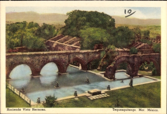 Ak Tequesquitengo Mexiko, Hotelanlage Hacienda Vista Hermosa