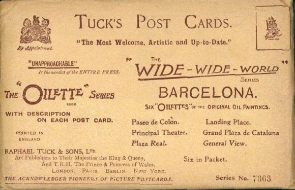 6 Künstler AK im Umschlag Barcelona Katalonien Spanien, Oilette Serie