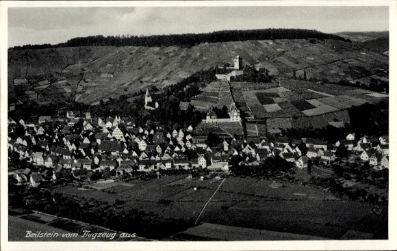 Ak Beilstein in Württemberg, Fliegeraufnahme