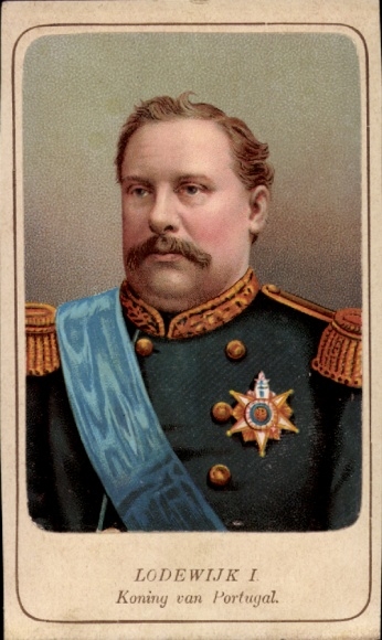 Litho König Ludwig I. von Portugal
