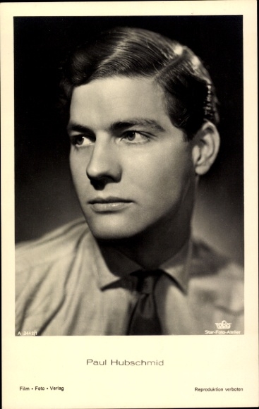 Ak Schauspieler Paul Hubschmid, Portrait