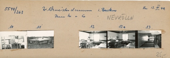 Kontaktabzug Fotos Berlin Neukölln Buckow, Wildmeisterdamm, Dunke & Co., 5 Fotos ca. 4x2 cm