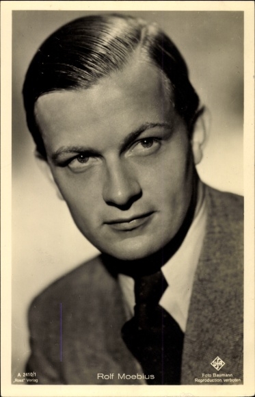 Ak Schauspieler Rolf Moebius, Portrait, Ufa Film, Ross Verlag A 2410 1
