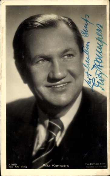 Ak Schauspieler Fritz Kampers, Ross 3150/1, Autogramm