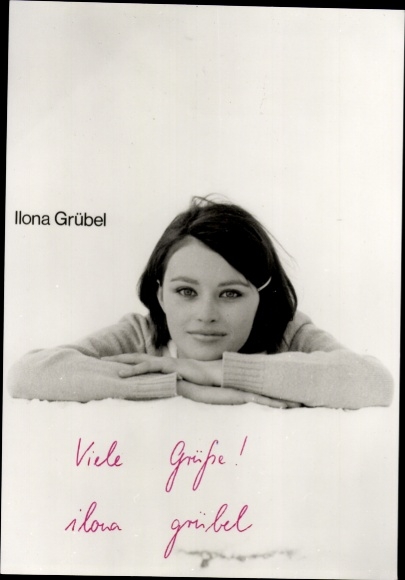 Foto Schauspielerin Ilona Grübel, Portrait, Autogramm