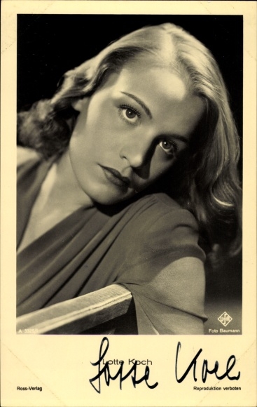 Ak Schauspielerin Lotte Koch, Portrait