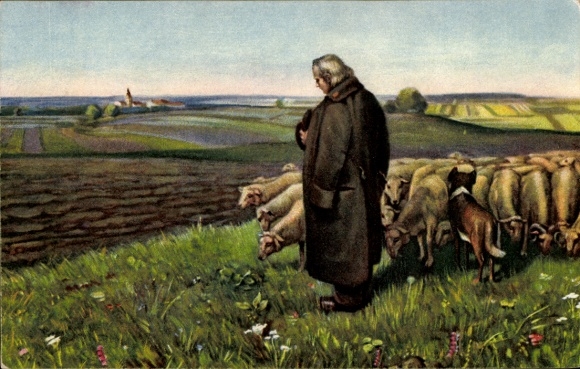 Künstler Ak Molitor, Mathieu, Schäfers Sonntagslied