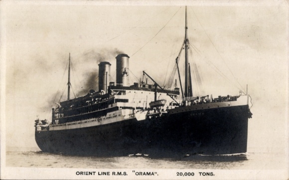 Ak Passagierdampfer Orama, Orient Line