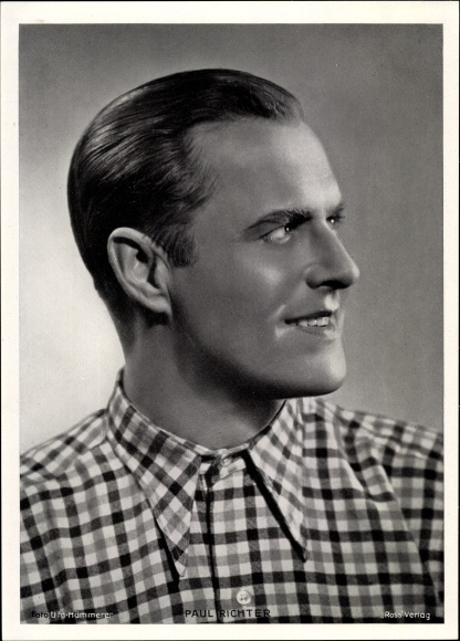 Foto Schauspieler Paul Richter, Seitenportrait