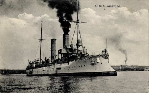 Ak Deutsches Kriegsschiff, S.M.S Amazone, Kaiserliche Marine