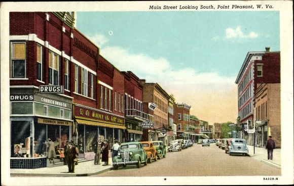 Ak Point Pleasant West Virginia USA, Main Street Looking South