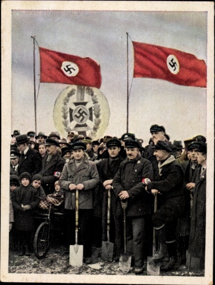 Sammelbild Der Staat der Arbeit und des Friedens II 105 Bau der Frontkämpfer Siedlung Berlin Britz