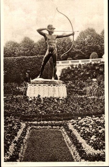 6 Künstler AK im Umschlag Potsdam, Photogravure