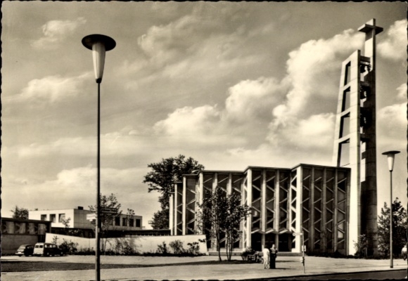 Ak Berlin Tiergarten, Kath. Kirche St. Ansgar im Hansaviertel