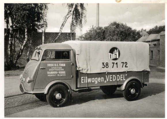 Foto Fahrzeug Firma Vidal Harburg, Tempo-Wiking Tiefladerpritsche, Eilwagen Veddel, Fredi Timm