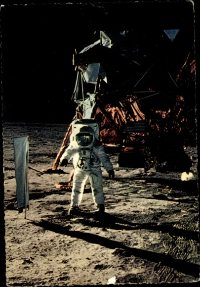 Ak 21. Juli 1969, Landung auf dem Mond, Edwin Aldrin