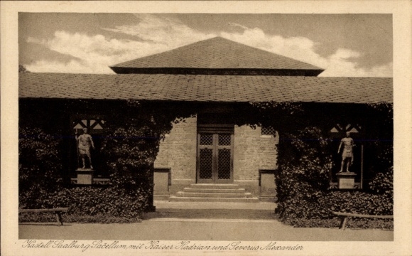 Ak Saalburg Bad Homburg vor der Höhe Hessen, Römerkastell Kastell Saalburg, Kastell  Kaiser Hadri