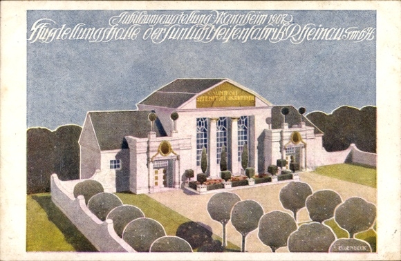 Künstler Ak Lugenbeck, Mannheim, Ausstellung 1907,Halle