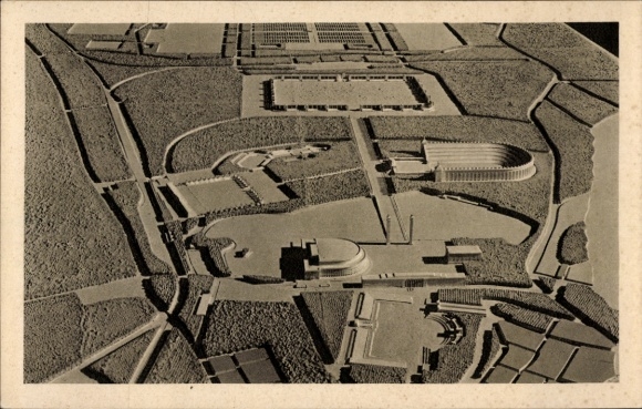 Ak Nürnberg, Reichsparteitagsgelände, Modell