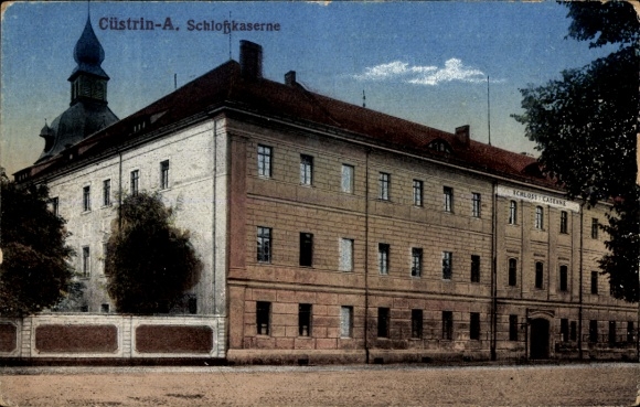 Ak Kostrzyn nad Odrą Cüstrin Küstrin Ostbrandenburg, Schlosskaserne