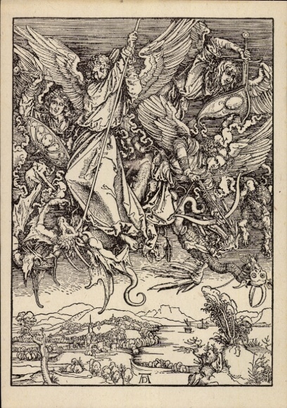 Künstler Ak Dürer, Albrecht, Erzengel Michael