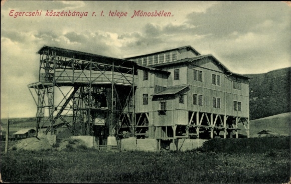 Ak Eger Erlau Heves Ungarn, Egerscehi koszenbanya r.t. telepe Monosbelen