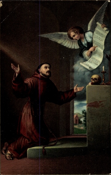Künstler Ak Murillo, Bartolomé Esteban, St. Francis