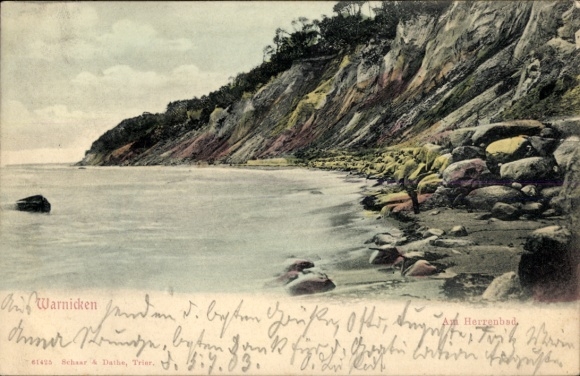 Ak Lesnoje Warnicken Ostpreußen, Herrenbad