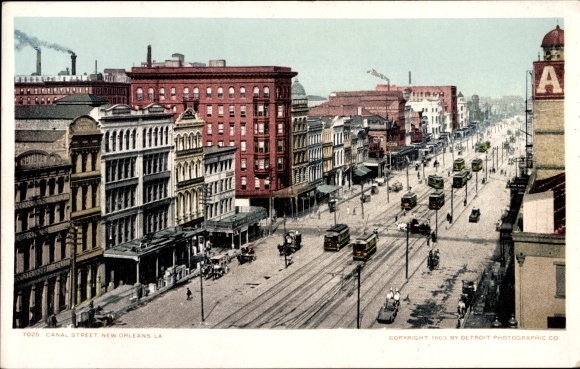 Ak New Orleans Louisiana USA, Canal Street