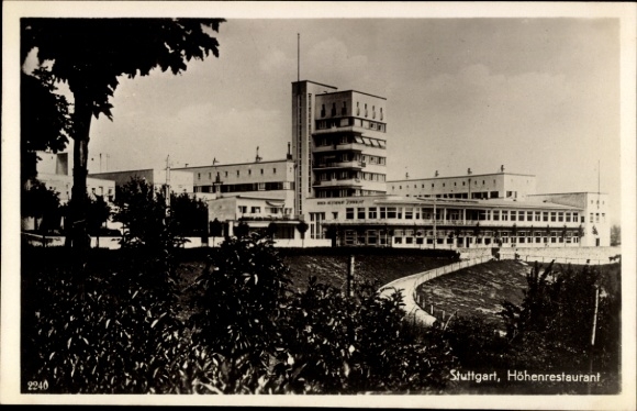 Ak Stuttgart in Baden Württemberg, Höhenrestaurant Schönblick