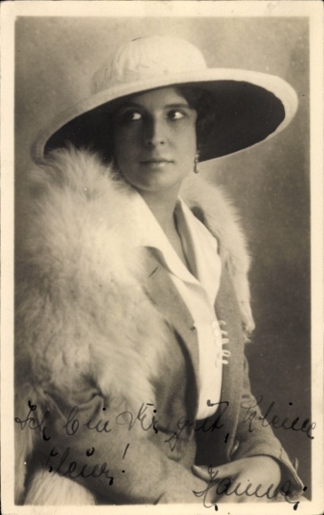 Ansichtskarte / Postkarte Schauspielerin Hanna Ralph, Portrait, Autogramm