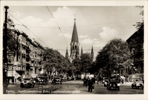 Ak Berlin Charlottenburg, Kurfürstendamm Ecke Joachimsthaler