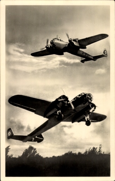 Ak Deutsche Luftwaffe, Dornier Do 215 Kampfflugzeug