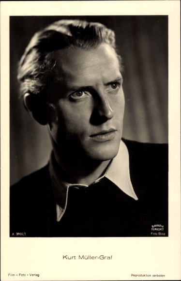 Ak Schauspieler Kurt Müller Graf, Portrait, Bavaria Filmkunst