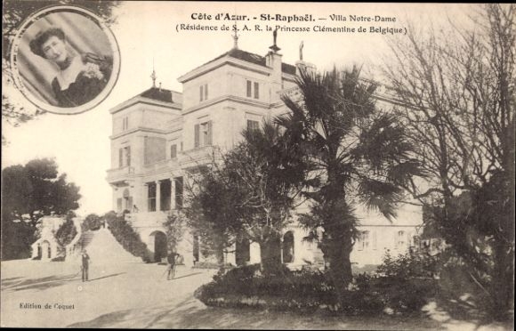 Ak Saint Raphaël Var, Résidence de S. A. R. la Princesse Clémentine de Belgique