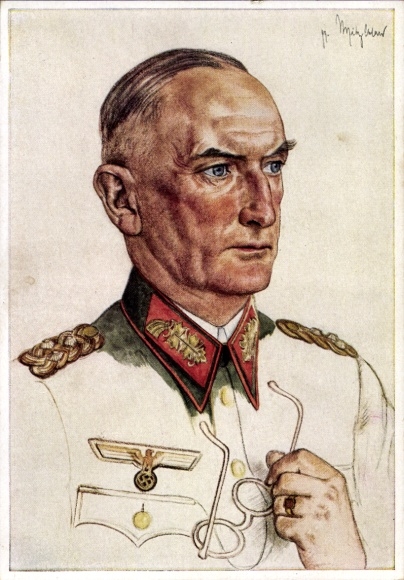 Künstler Ak Willrich, Wolfgang, Männer der Westfront, Generaloberst von Witzleben, Portrait, VDA