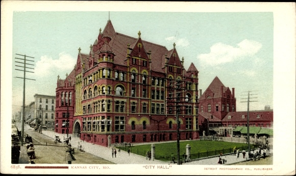 Ak Kansas City Missouri USA, Rathaus
